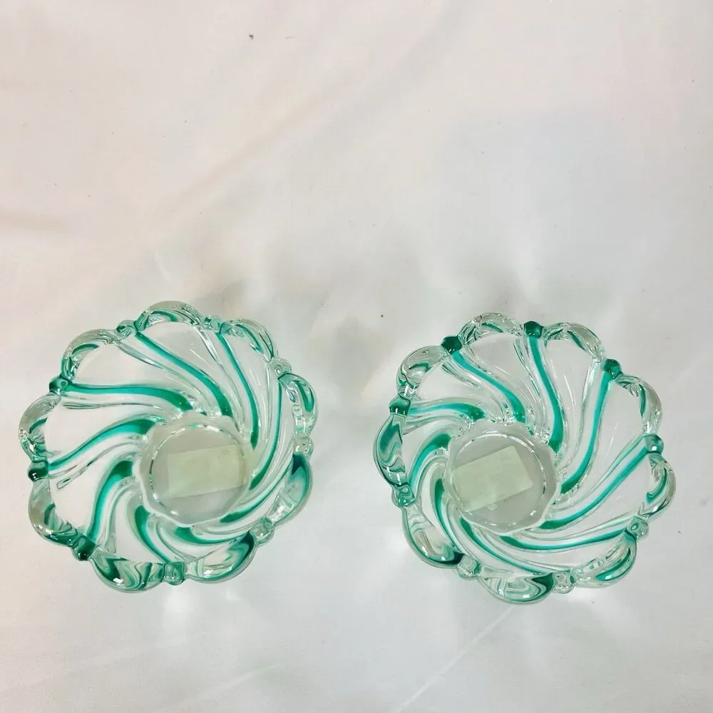 Vintage Mikasa Peppermint Green Glass 3-Piece Set Made in Germany